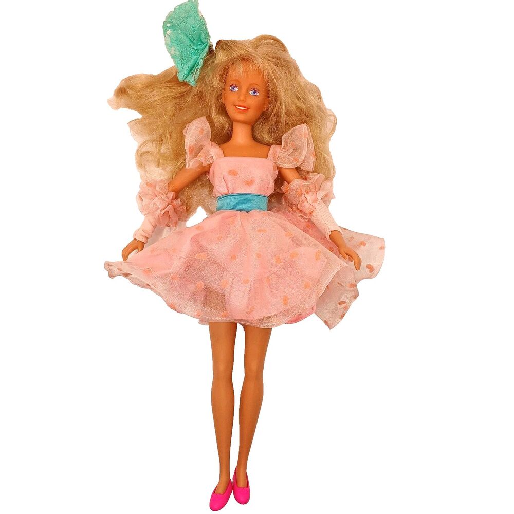 Maxie Doll wearing Perfect Prom Dress Outfit Replaced Shoes Hasbro 1987 READ